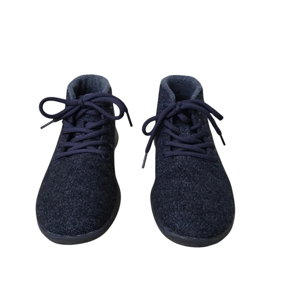 Allbirds Wool Runner-up Mizzle Navy Blue High Top Sneakers Womens Size 8 Gorp